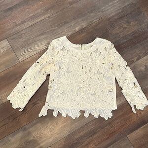 Embroidered floral top